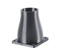 ABS Straight Flange Ventilation Duct Exhaust Connector Exhaust Outlet Vent Heat Cooling Vent Duct Connector