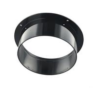 ABS Straight Pipe Flange Connector, Ventilation Ducting Exhaust Pipe Fitting for 4 6 Inch Round Ducts, Wall Mounted Air Inlet Outlet Adapter(6inch（150mm）)