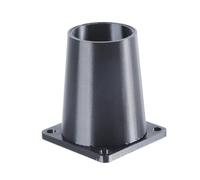 ABS Straight Pipe Flange Ventilation Duct Exhaust Pipe Connector Exhaust Air Outlet Air Vent Heating Cooling