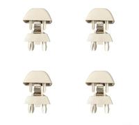 ABS Sun Visor Fixed Clamp 4PCS Wear Resistant Beige(Beige) | Wear-resistant ABS, prevents deformation, secure hold, beige color, fits cup holders
