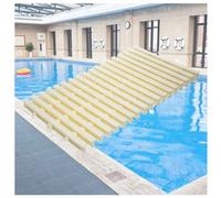 ABS Swimming Pool Overflow Grate Three-hole Splicing, Shower Drain Filter Cover, Driveway Patio Deck Non-slip Plastic Grille Cover Plastic Swimming Pool Drainage Overflow Grille Floor Drain Cover ( Co