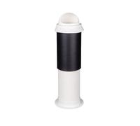 ABS Through-wall Chimney Cap Flue Cowl Pipe Rain Cover Vent Cap, Windproof Roof Pipe Exhaust Hood Protector Cap Mesh Chimney Caps For Outside Existing Clay Flue Tile(18.5*18.5*50cm/7.3*7.3*19.7in)