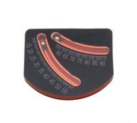 ABS Tilt Gauge with Dual Scale 15-90 Degrees for Boats and Woodworking, Slope Meter for Incline Measurement, Compact Level Tool for Sailb