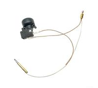 ABS Tilt Safety Switch 350mm Wire for Gas Heater | Red copper and brass build, 350mm extension, temperature sleeves, fits 8mm valves, metal