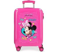 Disney Minnie Happy Helpers Pink Cabin Suitcase 34 x 55 x 20 cm Rigid ABS Combination Lock 34 Litre 2.6 kg 4 Double Wheels Hand Luggage