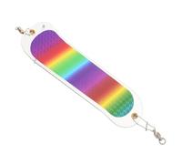 ABS Trolling Flasher Lure with White Flashing Effect Tool-free Installation | High Visibility Lure Action, Reflective Polished Finish, Suitable for River and Boat Trolling Anglers