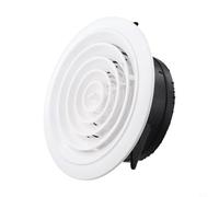 Abs Variable Ventilation Grille Fan for Wall or Ceiling White Round 150mm Vent Pipe for Exhaust Cover Plus Louver Ventilation 75mm 100mm 125mm Air 200mm(200mm)(200mm(200m(200(20(2((150mm)