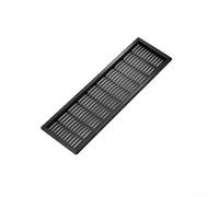 ABS Vent Grill Cover with Solid Louvres for Kitchen and Bedroom, Suitable for Exhaust and Ventilation in Bathrooms, Offices, and Warehouses (black)