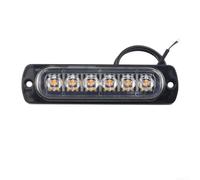 ABS Waterproof LED Signal Lamp for Trucks SUVs | 6 high-intensity LEDs, ultra-bright output, optical lens design, 12V-24V compatibility, cars trucks SUVs(Red)