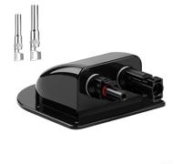 ABS Waterproof Solar Panel Cable Connections Box for two solar cables, for photovoltaic installations on motorhomes, boats, caravans, and garden solar systems (1pc)