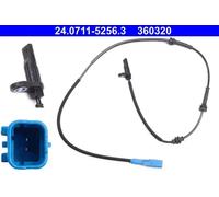 ABS wheel speed sensor 24.0711-5256.3 ATE for CITROËN PEUGEOT DS