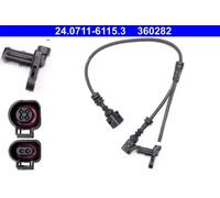 ABS wheel speed sensor 24.0711-6115.3 ATE for VW FORD SEAT