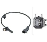 HELLA 6PU 012 679-601 Sensor, wheel speed - 12V - 2-pin connector - Rear Axle