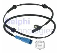 ABS Sensor fits PEUGEOT 1007 KM 1.4 Front 2005 on Wheel Speed Delphi 454597 New