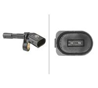 HELLA 6PU 012 039-031 Sensor, wheel speed - 12V - 2-pin connector - without cable