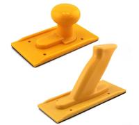 ABS Woodworking Push Block Safety Push Handle Ergonomic Woodworking Tool for Table Saw Planer 2 Pack Anti Slip Wood Cutting Push Device(Yellow)