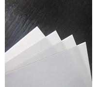 ABS0915 4pcs 1.5mm Thickness 200mm x 250mm White Polystyrene Sheets 9.84'' x 7.87'' x 0.06'' ABS Styrene Sheets for Model Train Layout New (1.5mm)
