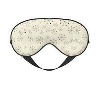 Absctract Geometric Pattern Space Comfortable Sleeping Aid Soft Eye Mask Adjustable Blackout Cover Reversible Night Rest