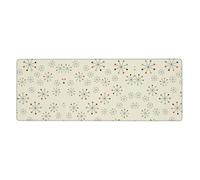 Absctract Geometric Pattern Space Oversized Desk Pad, Thick Base Mat, Ergonomic Comfort Pad for Precision Mouse Control