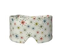 Absctract Geometric Pattern Space Print Sleep Eye and Ear Muffs Soft Blackout for Adults Kids Comfortable Travel Nap Aid