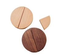 ABSDWIF Wood Cabinet Door Handles Semicircle Drawer Knobs Wardrobes Pulls Children's Room Closet Furniture Half Round Wooden Handles(Walnut-L80mm)