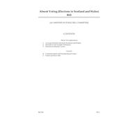 Absent Voting (Elections in Scotland and Wales) Bill [as amended in Public Bill Committee] (House of Commons) HCB 261