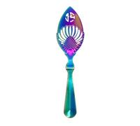 Absente Spoon Absinthe Wood Spoon with Hollow Design - Kitchen Bar Tool Absinthe Fountain Spoon Slotted Stainless Steel Serving Spoons for Kitchen Restaurant