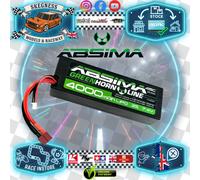 Absima 4140008 RC Car/RC Car LiPo Stick Battery Pack 7.4V-45C 4000 Hard Case (T-Plug)