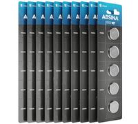 ABSINA 50x CR2032 lithium battery for car keys, scales and more - CR2032 batteries leak-proof & long-lasting - CR 2032 battery coin battery, 2032 batterie, 3V batteries, CR2032 3V battery