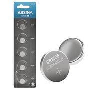 ABSINA 5x CR1225 3V lithium batteries - CR1225 battery leakproof & long-lasting - thermometer battery