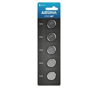 ABSINA 5x CR2032 lithium battery for car keys, scales and more - CR2032 batteries leak-proof & long-lasting - CR 2032 battery coin battery, 2032 batterie, 3V batteries, CR2032 3V battery