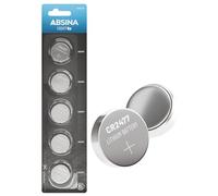 ABSINA 5x CR2477 3V lithium battery - CR2477 battery leakproof & long-lasting - CR 2477 batteries 3 Volt