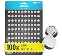 ABSINA AG13 LR44 Button Cell Batteries 1.5V Alkaline