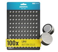 ABSINA AG3 LR41 Batteries 1.5V Alkaline - Leak-Proof & Long-Lasting