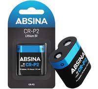 ABSINA CR P2 Lithium Battery 6 V - CR-P2 Battery for Dispenser System, Camera, Flash, Motion Sensor & Much More - CRP2 Lithium 6 V Leak-Proof & with Long Shelf Life