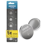 ABSINA CR1225 3V Lithium Batteries - Leakproof & Long-Lasting