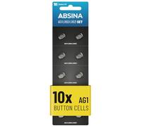 ABSINA LR621 AG1 Battery 1.5V Alkaline - Leak-Proof & Long-Lasting