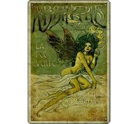 Absinthe la fee vert Poster Metal Tin Sign Fun Home Art Wall Decor 8x12 Inch