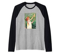 Absinthe Robette Mucha Art Nouveau French Advert Poster Raglan Baseball Tee