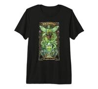 Absinthe Set with Glass, Spoon and Fountain Premium T-Shirt