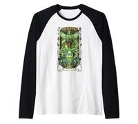 Absinthe Set with Glass, Spoon and Fountain Raglan Baseball Tee