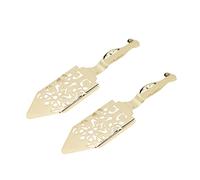 Absinthe Spoon, 2 Pcs Absente Slotted Spoon Stainless Steel Absinthe Spoons Vintage Absinthe Dripper Set for Wormwood Cocktail(Gold)