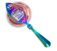 Absinthe Spoon, Stainless Steel Slotted Serving Spoon, Sugar Cube Strainer with Hollow Design, Multi-use Kitchen Bar Party Bartending Tool for Cocktail Mixing and Filtering (Colorful)