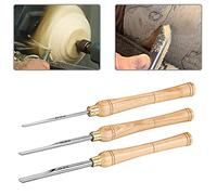 ABSJDFD Woodworking Woodworking Turning Tools Set 3 Pcs Wood Lathe Chisel Set Woodturning Tools for Beginners and Professionals(Size:3 Set) (3 Set)