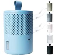 ABSODRY duo family Moisture Absorber 1.3lb Bag - Dehumidifier for Bedroom, Electricity & Battery Free Dehumidifiers for Home, Air Cleaner Odor Eliminator for Home Up to 90 Days, 165 ft² Blue 1 Pk