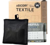 ABSODRY Duo Family Textile Moisture Absorbers for Closet Deodorizer Odor Eliminator - Desiccant Moisture Bags Safe Dehumidifier for Bedroom Bathroom - Air Cleaner Sealed 30-90 Days 2 x 65ft2 (6m2)