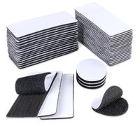 ABSOFINE Industrial Strength Sticky Pads Heavy Duty,20Pair 10x4cm&4Pair Circle 4cm Wall Hanging Strips, Strong Hook and Loop Tape,Double Sided and Removable for Walls,Floor,Plastics,Glasses,Metals