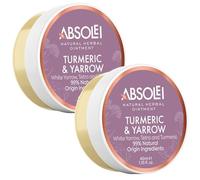 Absolei Hemorrhoids Ointment, Natural Ointment for Burning, Itching and Discomfort with White Yarrow, Tetra and Turmeric, 40 ml (Pack of 2)
