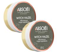 Absolei Hemorrhoids Ointment, Natural Witch Hazel Ointment for Burning, Itching and Discomfort, 40 ml (Pack of 2)