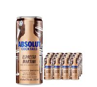 Absolut Espresso Martini Premixed Can Multipack, 12 x 250 ml